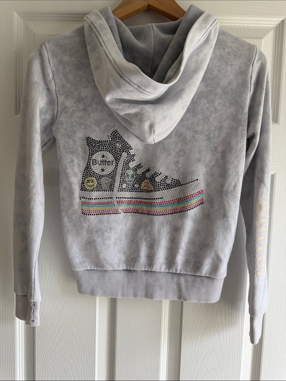 Butter Super Soft Gray Hooded Zip Jacket